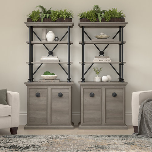 Bush Furniture Coliseum Collection 69'' H x 32'' W Metal Etagere